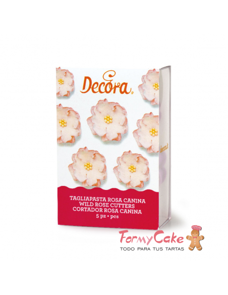Set 5 Cortadores Rosa Canina Decora