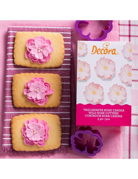 Set 5 Cortadores Rosa Canina Decora