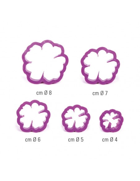 Set 5 Cortadores Rosa Canina Decora