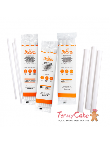 Pilares para Tartas 8ud Diam: 8mm decora