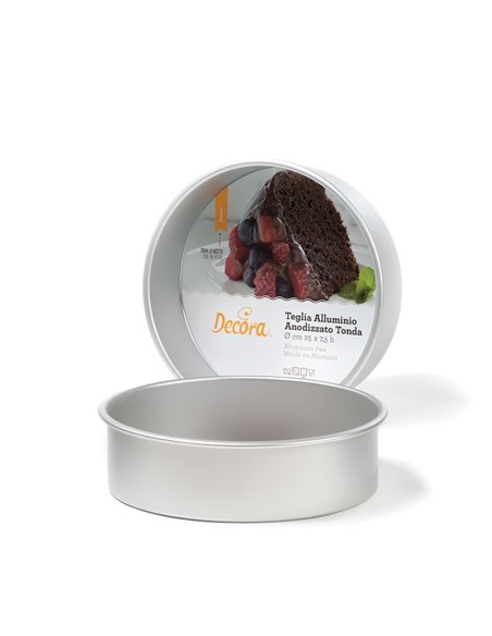 Molde Redondo Metal 20x7cm Decora