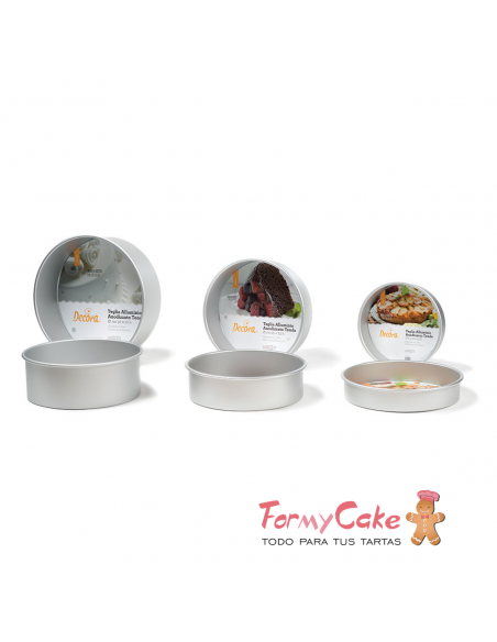 Molde Redondo Metal 30x7cm Decora