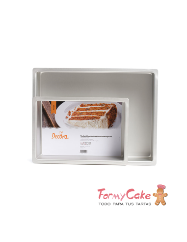 Molde Rectangular Metal 40x30x10cm Decora