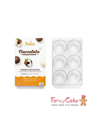 Molde 6 Semiesferas Decora