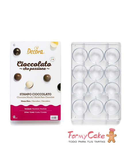 Molde 12 Semiesferas Decora