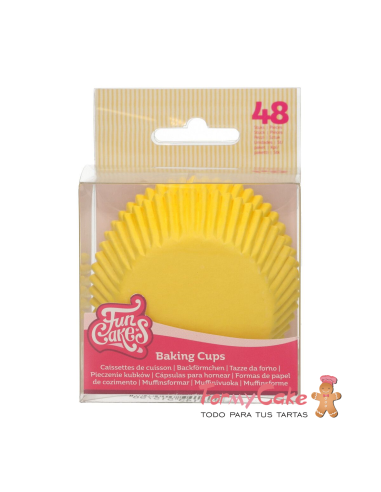 Cápsulas para Hornear Amarillo 48ud. Funcakes