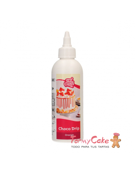 Choco Drip Naranja 180gr. Funcakes