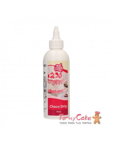 Choco Drip Rosa 180gr. Funcakes