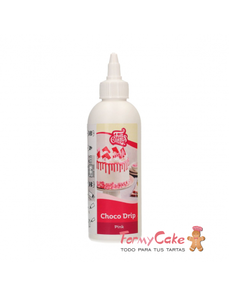 Choco Drip Rosa 180gr. Funcakes