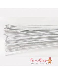 Alambre para Flores Blanco Calibre 24 50ud