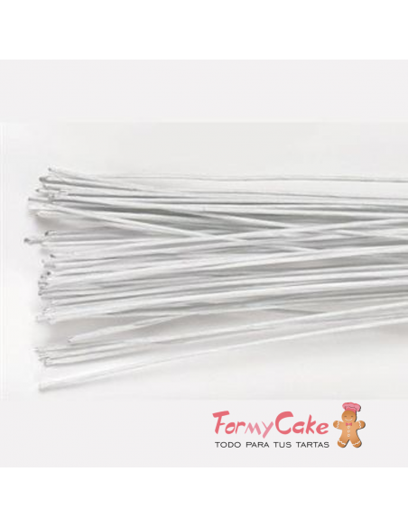 Alambre para Flores Blanco Calibre 26 50ud Culpitt