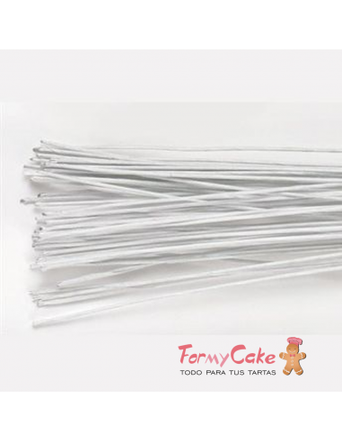 Alambre para Flores Blanco Calibre 28 50ud Culpitt