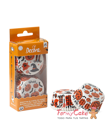 Cápsulas Cupcakes Halloween 36uds Decora