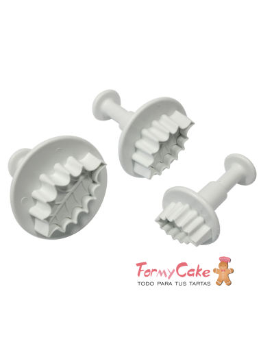 Cortantes Hojas de Acebo 3ud PME