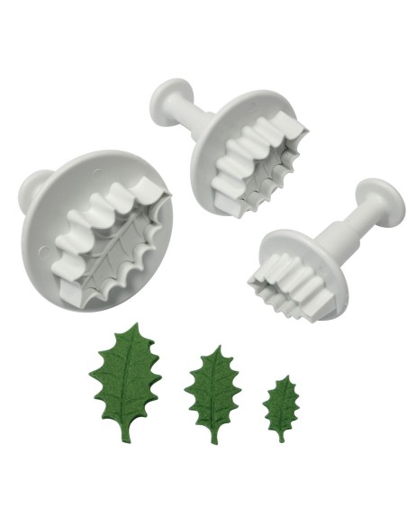 Cortantes Hojas de Acebo 3ud PME