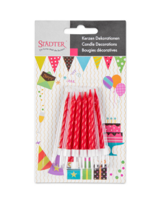 Velas para Tartas Rojas 10ud Stadter 2