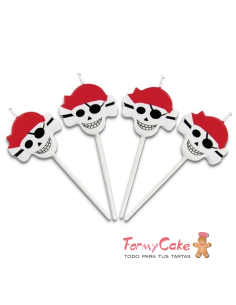 Velas para Tartas Piratas 4ud Städter