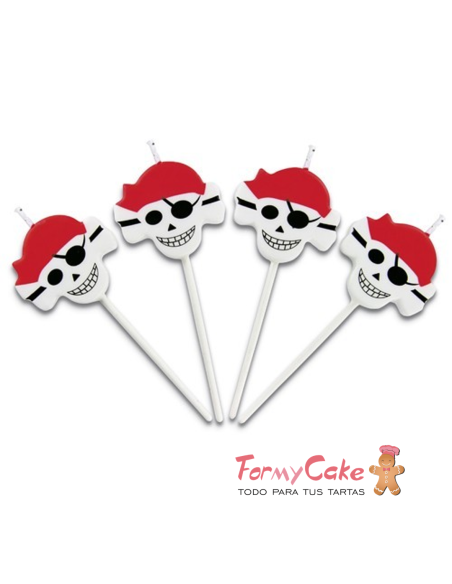 Velas para Tartas Piratas 4ud Städter
