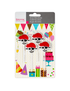 Velas para Tartas Piratas 4ud Städter 2