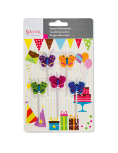 Velas para Tartas Mariposas 5ud Städter 2