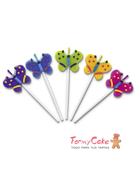 Velas para Tartas Mariposas 5ud Städter