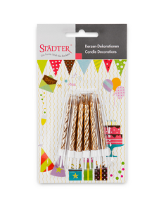 Velas para Tartas Doradas 10ud Städter 2