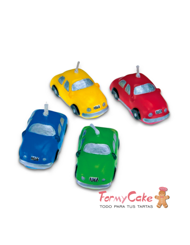 Velas para Tartas Coches 4ud Städter