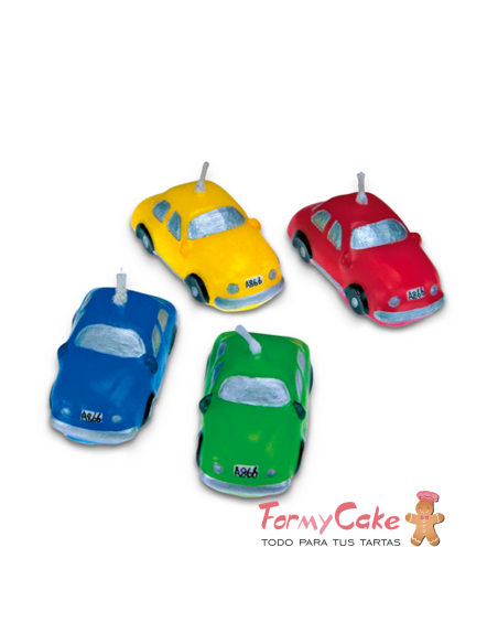 Velas para Tartas Coches 4ud Städter