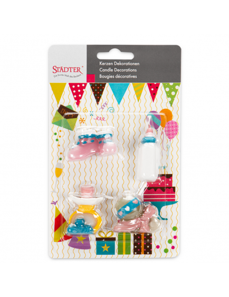 Velas para Tartas Bebé 4ud Städter