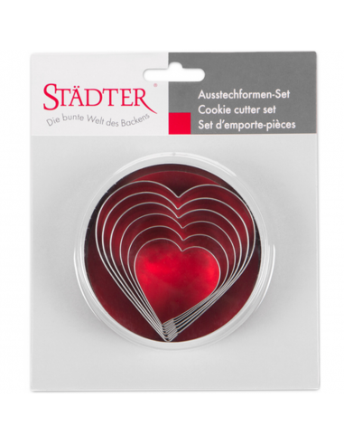 Cortantes Corazones 6ud Städter