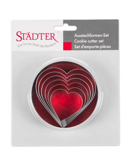 Cortantes Corazones 6ud Städter