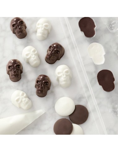 Molde Calaveras Halloween, 16ud. Wilton