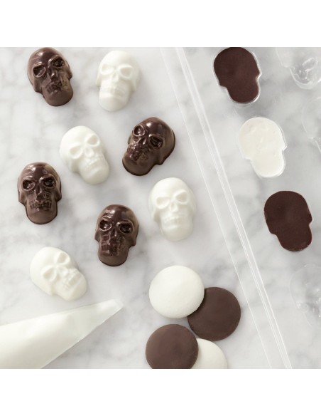 Molde Calaveras Halloween, 16ud. Wilton