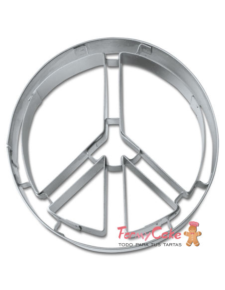 Cortante Símbolo Paz 6,5cm Stadter