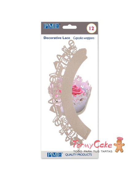 Wrappers 12ud Bebé Rosa PME