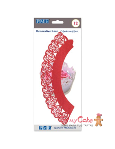 Wrappers 12ud Corazones PME