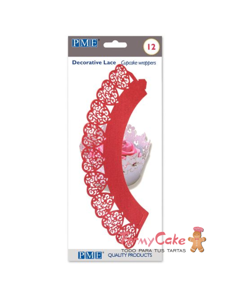 Wrappers 12ud Corazones PME