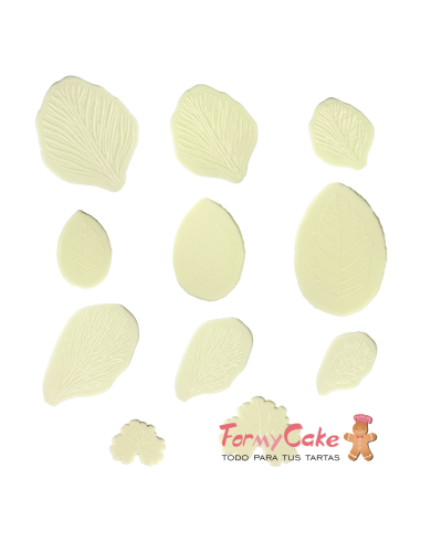 Texturizador Nervios Hojas Set 1, 11uds JEM