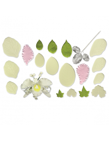 Texturizador Nervios Hojas Set 1, 11uds JEM