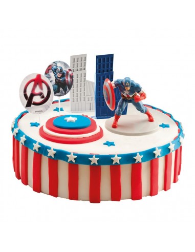 Kit PVC Capitán América Dekora