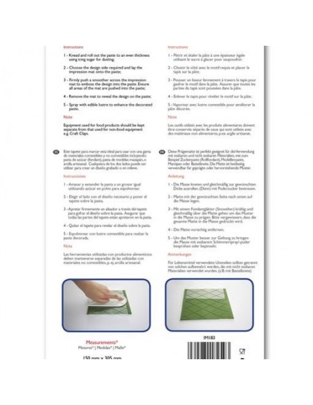 Texturizador Fondant PME Rombos