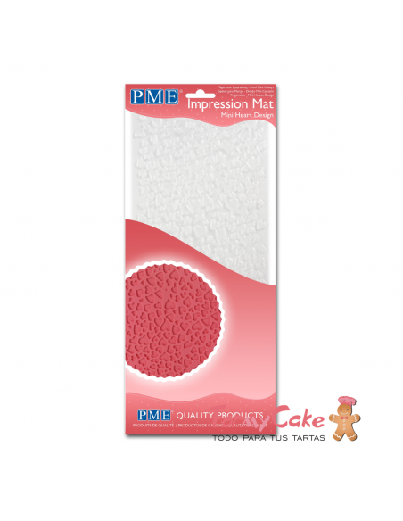 Texturizador Fondant Mini Corazones PME