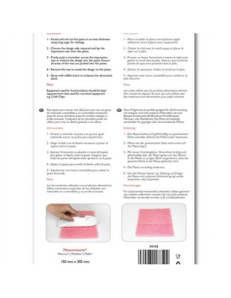 Texturizador Fondant Mini Corazones PME