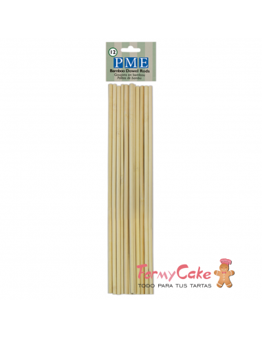 Palitos Madera para Tartas 12ud PME
