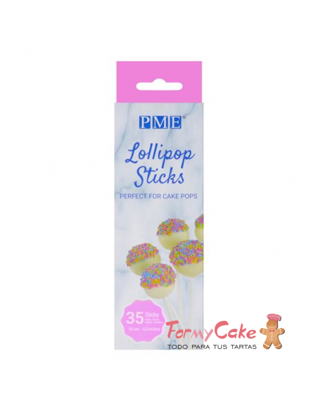 Palitos Lollipops 16cm 35ud PME