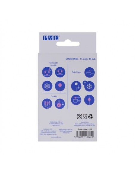 Palitos Lollipops 11cm 50ud PME