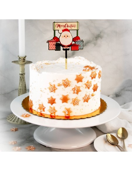 Topper Acrílico Papá Noel Dekora