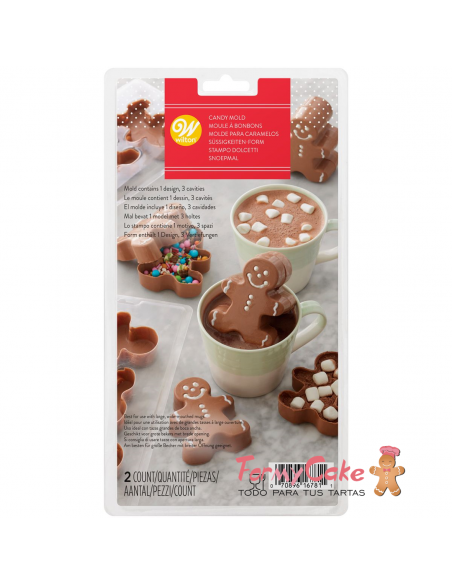 Molde Chocolate 3D Gingerbread Wilton