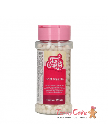 Perlas Blancas Medianas 80gr Funcakes