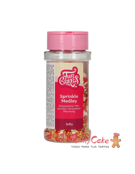 Decoración Comestible Sprinkle Medley Jolly 65g Funcakes